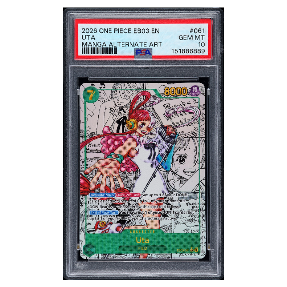 UTA #061 MANGA ALTERNATE ART PSA 10 - Front