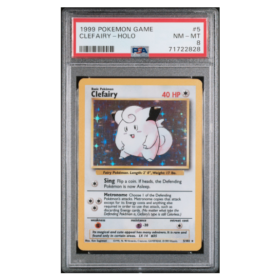 CLEFAIRY-HOLO #5 PSA 8 - Front