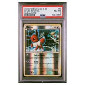 EEVEE-REV.FOIL #48 UNDAUNTED PSA 8 - Front