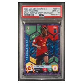 NICO WILLIAMS #ESP13 SPAIN-PURPLE SAPPHIRE PSA 10 - Front