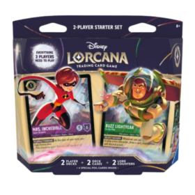Disney Lorcana:Wilds Unknown 2-Player Starter Set: Mrs. Incredible & Buzz Lightyear
