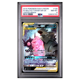 M.SBLEYE/TYRANITAR GX #126 UNIFIED MINDS PSA 8 - Front