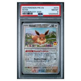 EEVEE #074 POKEMON DAY 2025 PSA 8 - Front