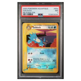 GOLDUCK #50a REVERSE FOIL PSA 7 - Front