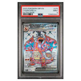 CHARIZARD ex #215 ULTRA RARE PSA 9 - Front