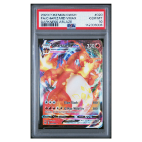 FA/CHARIZARD VMAX #020 DARKNESS ABLAZE PSA 10 - Front