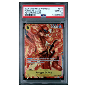PORTGAS D. ACE #018 ALTERNATE ART PSA 10 - Front