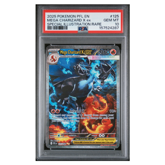 MEGA CHARIZARD X ex #125 SPECIAL ILLUSTRATION RARE PSA 10
