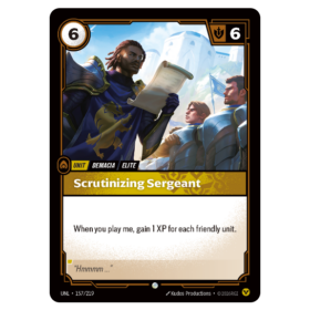 Scrutinizing Sergeant [Unleashed]