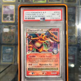 CHARIZARD G LV.X #DP45 BLACK STAR PROMO-HOLO PSA 8