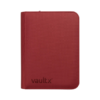 4-Pocket Exo-Tec® Zip Binder Metallic Red