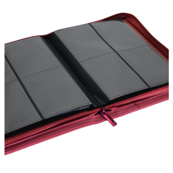4-Pocket Exo-Tec® Zip Binder Metallic Red - Image 2