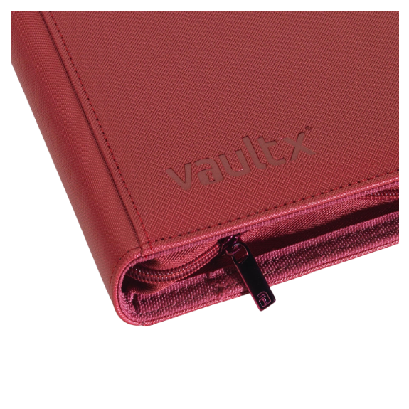 4-Pocket Exo-Tec® Zip Binder Metallic Red - Image 3