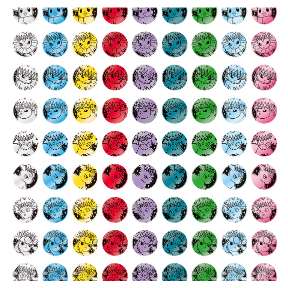 Pokemon Terastal Festival ex SV9.5C Eeveelutions Coin Set – Kinesisk - Image 3