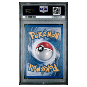 GIOVANNI'S MACHAMP #6 HOLO-1ST EDITION PSA 8 - Back