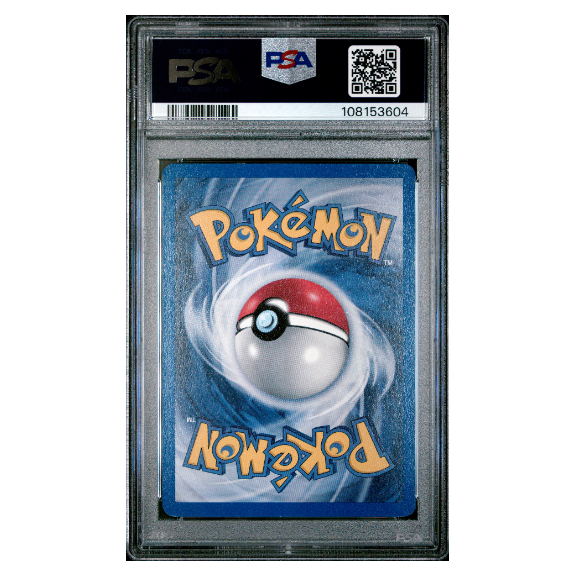 GIOVANNI'S MACHAMP #6 HOLO-1ST EDITION PSA 8 - Back