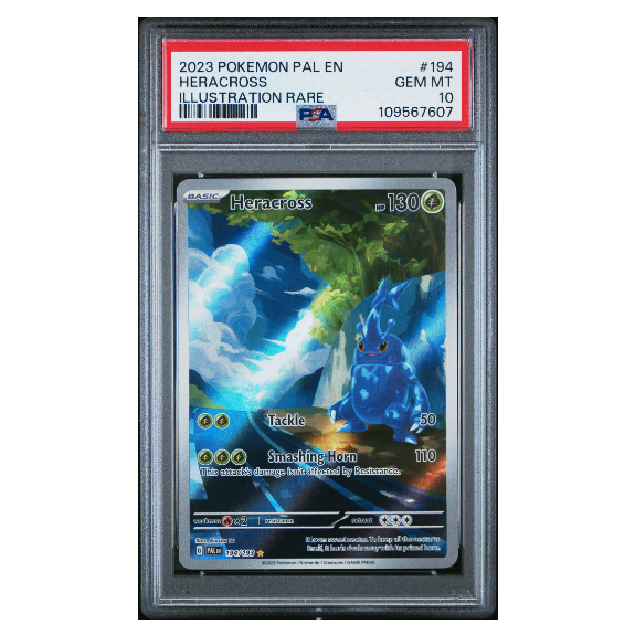 HERACROSS #194 ILLUSTRATION RARE PSA 10 - Front