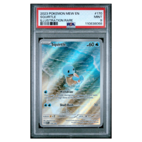 SQUIRTLE #170 ILLUSTRATION RARE PSA 9 - Front