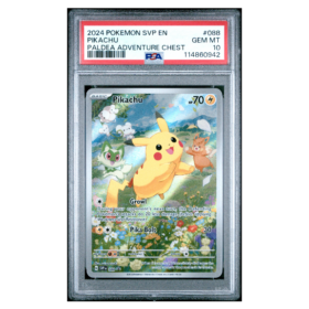 PIKACHU #088 PALDEA ADVENTURE CHEST PSA 10 - Front