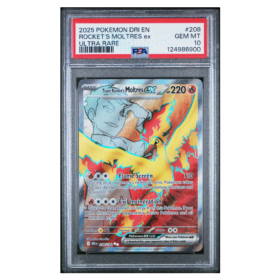 ROCKET'S MOLTRES ex #208 ULTRA RARE PSA 10 - Front