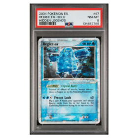 REGICE EX-HOLO #97 HIDDEN LEGENDS PSA 8 - Front