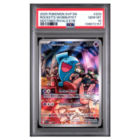 ROCKET'S WOBBUFFET #203 DESTINED RIVALS ETB PSA 10 - Front