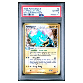 FERALIGATR-HOLO #2 DRAGON FRONTIERS PSA 8 - Front