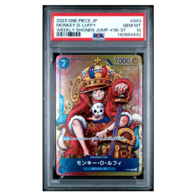MONKEY D. LUFFY #043 WEEKLY SHONEN JUMP-#36-37 PSA 10 - Front