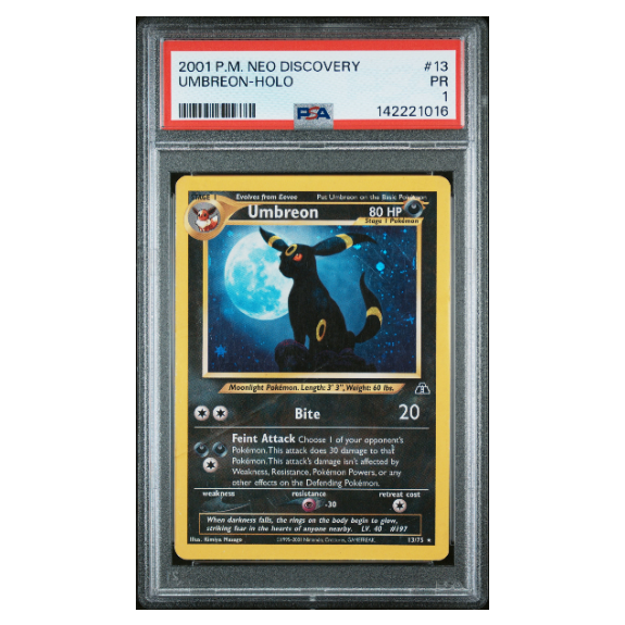 UMBREON-HOLO #13 PSA 1 - Front
