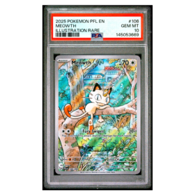 MEOWTH #106 ILLUSTRATION RARE PSA 10 - Front