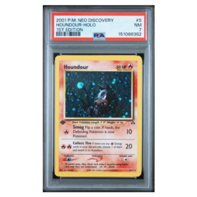 HOUNDOUR-HOLO #5 1ST EDITION PSA 7 - Front