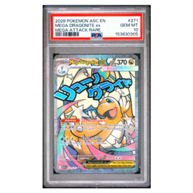 MEGA DRAGONITE ex #271 MEGA ATTACK RARE PSA 10 - Front