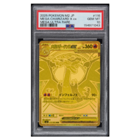 MEGA CHARIZARD X ex #116 MEGA ULTRA RARE PSA 10 - Front