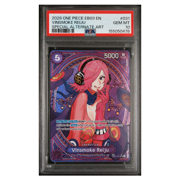 VINSMOKE REIJU #031 SPECIAL ALTERNATE ART PSA 10 - Front