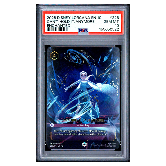 CAN'T HOLD IT/ANYMORE #228 ENCHANTED PSA 10 - Front