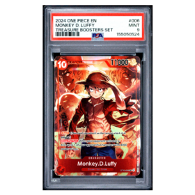 MONKEY D. LUFFY #006 TREASURE BOOSTERS SET PSA 9 - Front