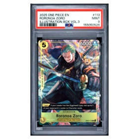 RORONOA ZORO #113 ILLUSTRATION BOX VOL.3 PSA 9 - Front