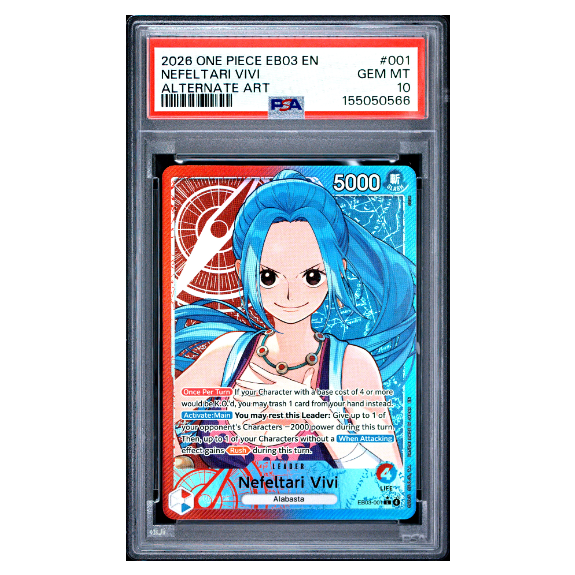 NEFELTARI VIVI #001 ALTERNATE ART PSA 10 - Front