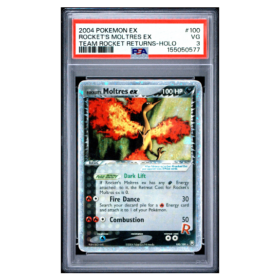 ROCKET'S MOLTRES EX #100 TEAM ROCKET RETURNS-HOLO PSA 3 - Front