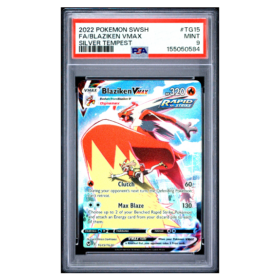 FA/BLAZIKEN VMAX #TG15 SILVER TEMPEST PSA 9 - Front