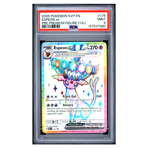 ESPEON ex #175 PRE PREMIUM FIGURE COLL PSA 9 - Front
