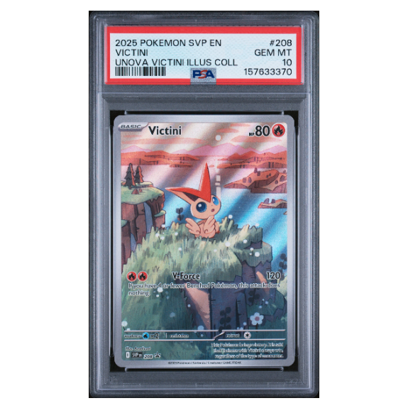 VICTINI #208 UNOVA VICTINI ILLUS COLL PSA 10 - Front