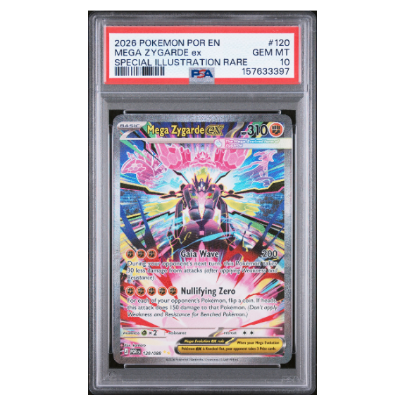 MEGA ZYGARDE ex #120 SPECIAL ILLUSTRATION RARE PSA 10 - Front