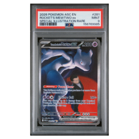 ROCKET'S MEWTWO ex #281 SPECIAL ILLUSTRATION RARE PSA 9 - Front