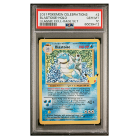 BLASTOISE-HOLO #2 CLASSIC COLL-BASE SET PSA 10 - Front