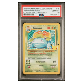 VENUSAUR-HOLO #15 CLASSIC COLL-BASE SET PSA 10 - Front