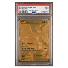 FA/ZEKROM #115 LEGENDARY TREASURES PSA 9 - Front