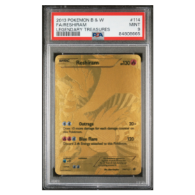 FA/RESHIRAM #114 LEGENDARY TREASURES PSA 9 - Front