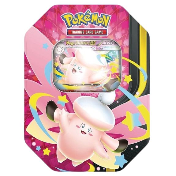 Mega Moonlit Collector's Tin - Mega Clefable EX - Pokemon kort