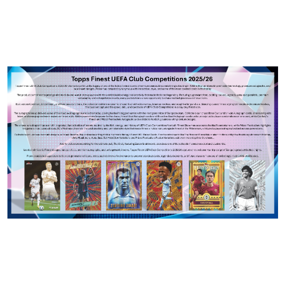 Topps Finest UEFA Champions League 2025/26 - Hobby Box - Image 3